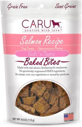 10851395005166 Caru Pet Food - Soft Ftn Tasty Baked Bites Salmon Dog Treats Flavorful Training