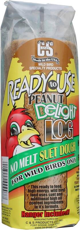 100214275 Central Garden & Pet C&s Ready To Use Peanut Delight Log 1 Pound 8 Pack