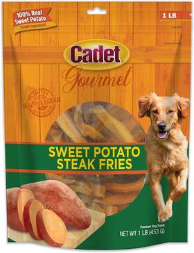 C01386 Central Garden & Pet Cadet Gourmet Sweet Potato Fries Dog Treats - Healthy And Natural
