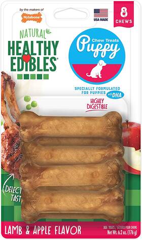 N501vp8p Central Garden & Pet Nylabone Healthy Edibles Natural Puppy Chews Long Lasting Treats For Puppies La