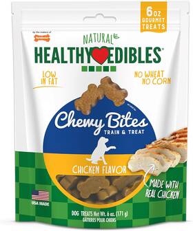 Necb200m06p Central Garden & Pet Nylabone Healthy Edibles Chewy Bites Dog Training Treats Chicken 6 Oz