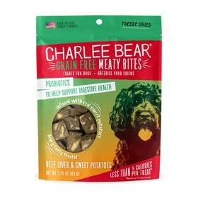 Charlee Bear 787108006430 Meaty Bites Dog Treats Beef Liver And Sweet Potatoes 2.5oz