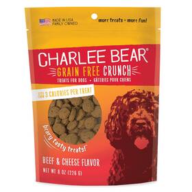 Charlee Bear 787108008403 Dog Beef And Cheese Crunch 8oz