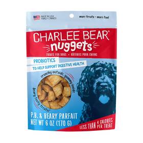 Charlee Bear 787108009004 Nuggets Crunchy And Soft Dog Treats Peanut Butter Beary Parfait 6 Ounce