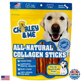 B0cmjbgy56 Charley & Me And Premium Collagen Sticks For Dogs - Long Lasting Dog