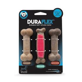 62331 Chase N Chomp Ftn Duraflex Durable Soft Nylon Bones For Small Dogs 3-pack