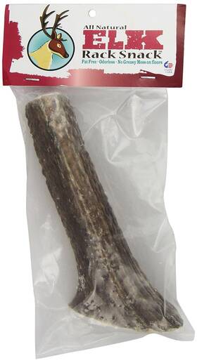 Chasing Our Tails 856277002793 Elk Rack Snack 100-percent All Naturally Shed Elkantler Chew Large Size 7-i