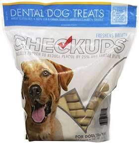 Checkups 689979219301 Dental Dog Treats 24ct 48 Oz. For Dogs 20 Pounds 2 Pack Akj