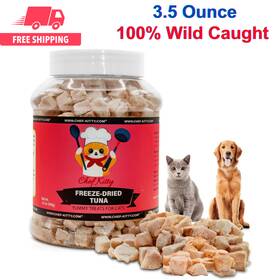 8789680 Chef Kitty Freeze-dried Tuna Treats For Cats And Dogs 100% Wild Caught Single Ingredient