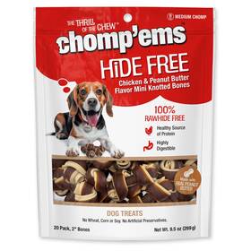 7n06042 Chomp Ems Ftems Chicken And Peanut Butter Hide Free Dog Chews - 1 Count Pack Of 20