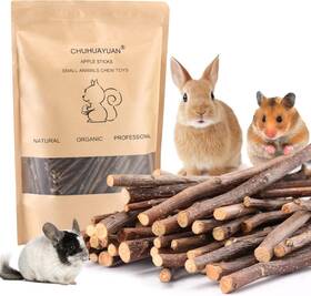 Chuhuayuan 445056832879 Natural Apple Sticks 100g Treats Food For Small Animals Chew Toys Chinchil