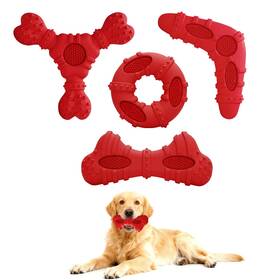 B0ftx72gcr Clawclawhome Natural Rubber Dog Chew Toys 4pack Tough For Aggressive Ch