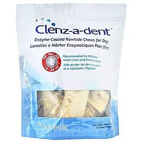 Clenz-a-dent 802683312926 Clenzadent Rawhide Chews For Dogs Large 30 Ct