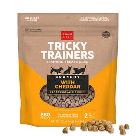 14101 Cloud Star Tricky Trainers Crunchy Dog Training 12 Ounce Pack Of 1 Cheddar