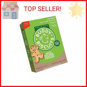 Cloud Star 628244322889 Buddy Biscuits 14 Oz. Box Of Grain-free Crunchy Dog Treats Made With Natural Roa