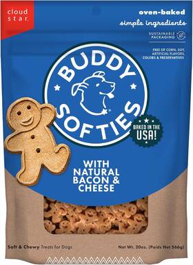 938075 Cloud Star Buddy Biscuits Original Soft And Chewy 1.25 Pound Pack Of 1 Bacon Cheese