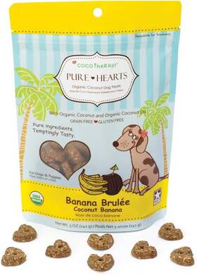 Ctt-0019 Cocotherapy Pure Hearts Coconut Cookies Banana Brulee 1 Pouch 5 Oz
