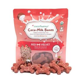 Oqdw-7dar-sx Cocotherapy Coco-milk Bones Dog Treat Red 6 Ounce Pack Of 1 Velvet