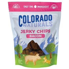 Colorado Naturals 647263805074 Bacon Jerky Chips Dog Treats 6 Oz All-natural Made Inch