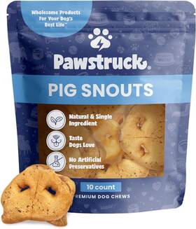 Ps-010 .com Natural Slow Roasted Pig Snouts For Dogs - Premium Single Ingredient Low Fat Por