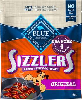 800603 Company Ltd Sizzlers Natural Soft Dog Treats Bacon-style Soft-moist With Real Us
