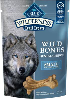 801887 Company Ltd Wilderness Wild Bones Grain-free Dental Chews Dog Treats Small 27-oz Bag