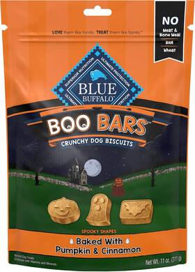 803828 Company Ltd Boo Bars Crunchy Dog Biscuits Natural Halloween-shaped Treats Pumpkin And Cinnam