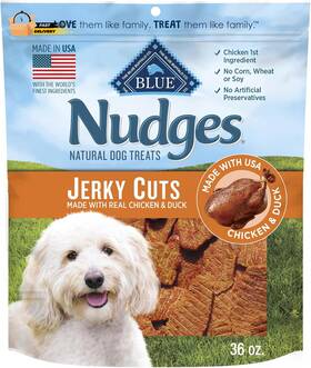 804295 Company Ltd Nudges Jerky Cuts Natural Dog Treats Chicken And Duck 36oz
