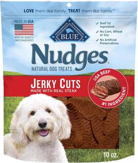 804296 Company Ltd Nudges Jerky Cuts Dog Treats Made In The Usa With Natural Ingredients Steak 1