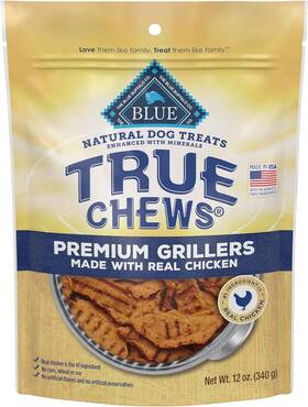 804517 Company Ltd True Chews Premium Grillers Natural Dog Treats Chicken 12 Oz Bag