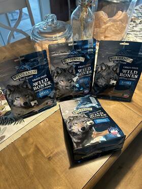 Blu10151 Company Ltd 4-pack Lot Blue Wilderness Wild Bones Grain-free Dental Chews Dog Small 10 Oz