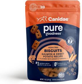 Td02r0101101 Corporation Pure Heaven Biscuits With Salmon And Sweet Potato Dog Treats 11 Oz