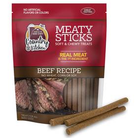 Country Kitchen 816703019290 Beef Meaty Sticks Soft Chew Dog Treats Great Tasting Made With Real 2