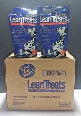 Covetrus 840066502137 Nutrisentials Lean Low Fat Reward Treats For Dogs 4 Oz 10 Pack New