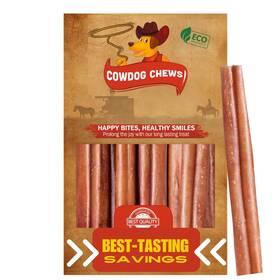 Cowdog Chews 810013320619 Beef Bully Stick Odor-free Fully Digestible Collagen 5-7 Inch 10 C