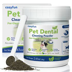 Dp-01 Cozyfun Dental Powder - Dog Breath Freshener Teeth Cleaning Made Easy Targets Tar