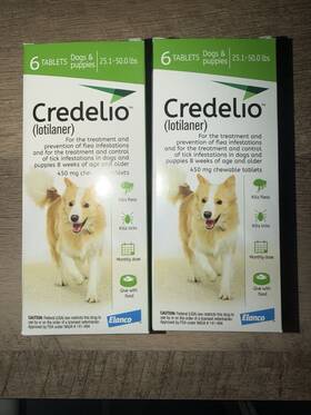 Credelio 727804356859 For Dogs Medium 25.1-50 Lbs 12 Months Of Protection