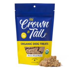Sv16841 Crown To Tail Organic Banana Bread Crunchy Dog Treats 6 1 Count Pack Of