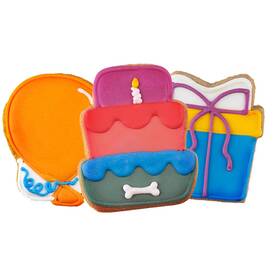 Crumbark 811229030583 Dog Birthday Treats Hand-decorated 3 Pack In Gift 3-pack
