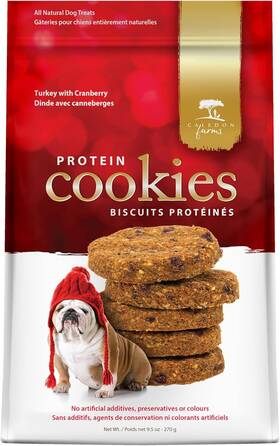 Crumps Naturals 445011727790 Caledon Farms Turkey With Cranberry Protein Cookies Dog Treat Biscuits No Addit