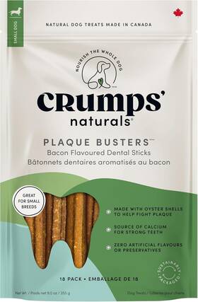 Crumps Naturals 835302001932 Crumpsft Pbb- Bacon Dental Dog Treats 18 Pack Count Of 1