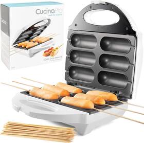 1550a Cucinapro Corn Dog Maker- Perfect Hot Dogs On Stick Cheese Sticks Cake Pops- 50 Skewers