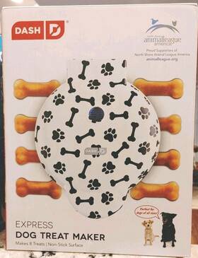 Ddtm008 Dash Express Dog Treat Maker Non-stick Surface Makes 8 Treats