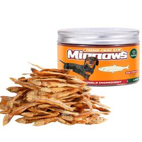 Fd-dog-2.1oz Dayoluva Freeze-dried Raw Minnows Dog Treats Single Ingredient Wild-caught Human Grad