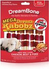 Dbk-02526 Dreambone Mega Kabobz Dog Chew Triple Meat Flavor 810833025268