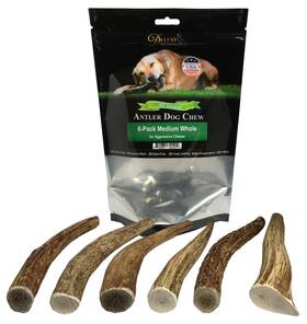 Deluxe Naturals 799861392200 Elk Antler Dog Chews Long-lasting A-grade Premium For Dogs
