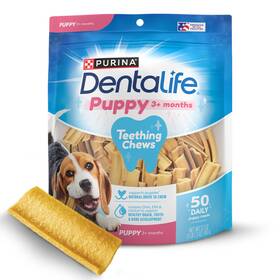 00017800100588 Dentalife Puppy Teething Dog Chews For Small Dogs 3 Months And Up Chicken Flavor 1.08