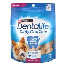 00017800103961 Dentalife Purina Daily Oral Care Dog Dental Chews For Small And Medium Breed Dogs - 60 Ct