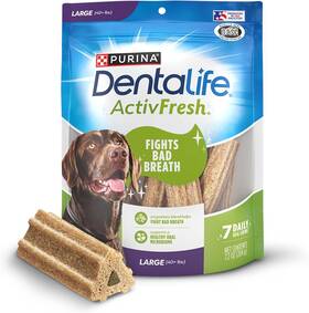 00017800182850 Dentalife Purina Activfresh Chicken Flavor 7 Count Pack Of 5 Blue/green