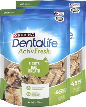 00017800186025 Dentalife 017800186025 Activfresh Pack Of 2 Dog Chews For Small Dogs Dental To
